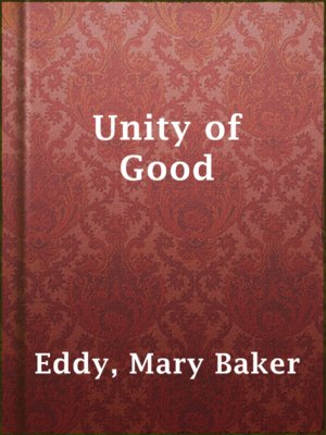 cover image of Unity of Good